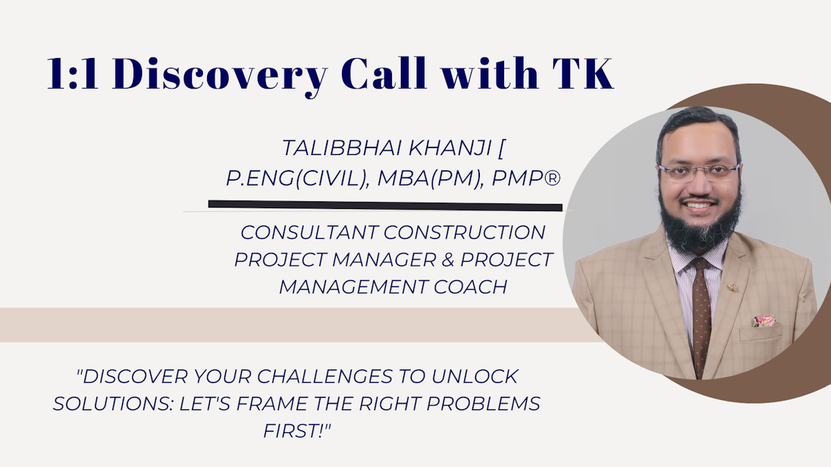 Free 1:1 Discovery Call with TK