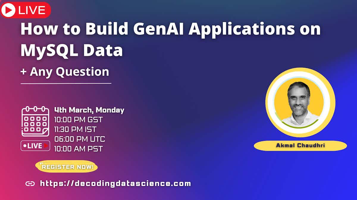 How to Build GenAI Applications on MySQL Data