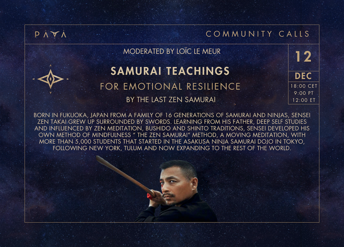 SAMURAI TEACHINGS FOR EMOTIONAL RESILIENCE BY THE LAST ZEN SAMURAI