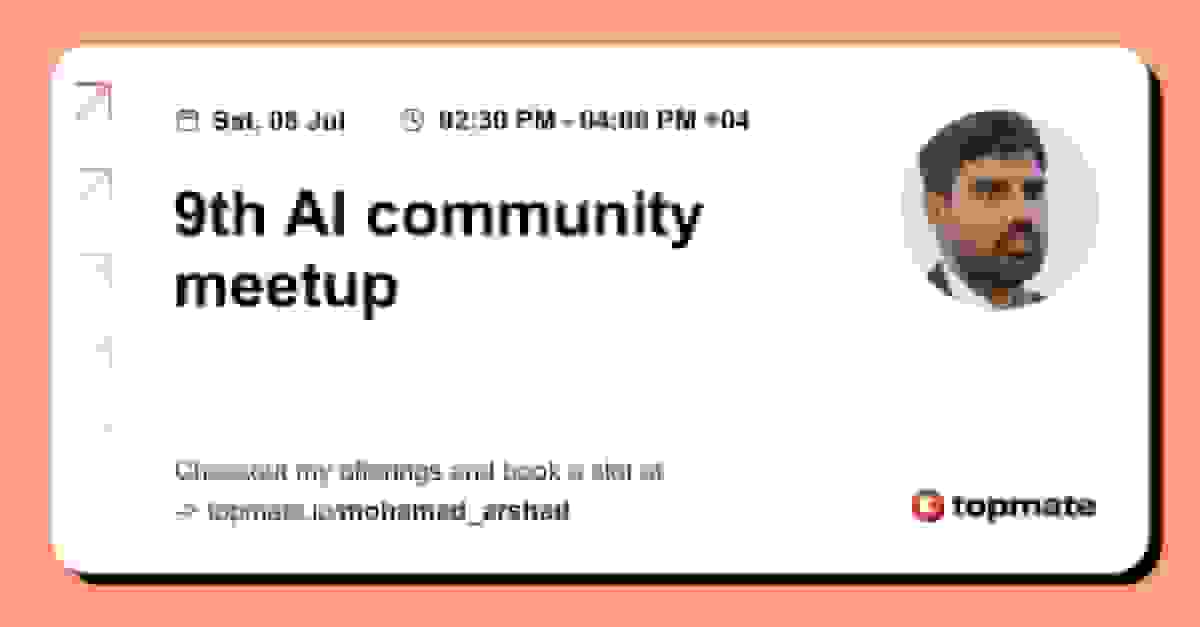 9th AI community meetup