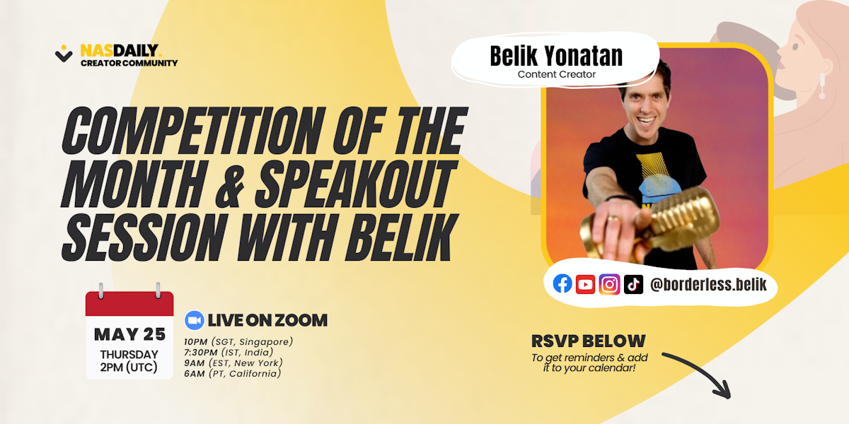 Competition of the Month & Speakout Session with Belik