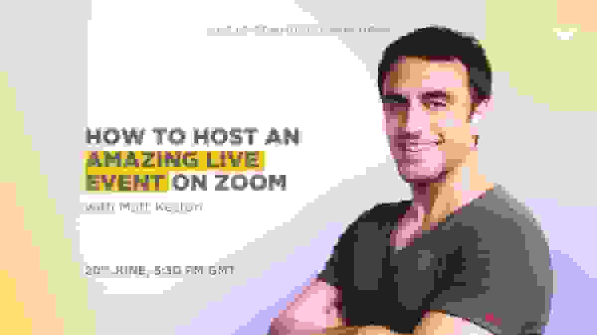 Nas.io Masterclass: How to Host an Amazing Live Event on Zoom