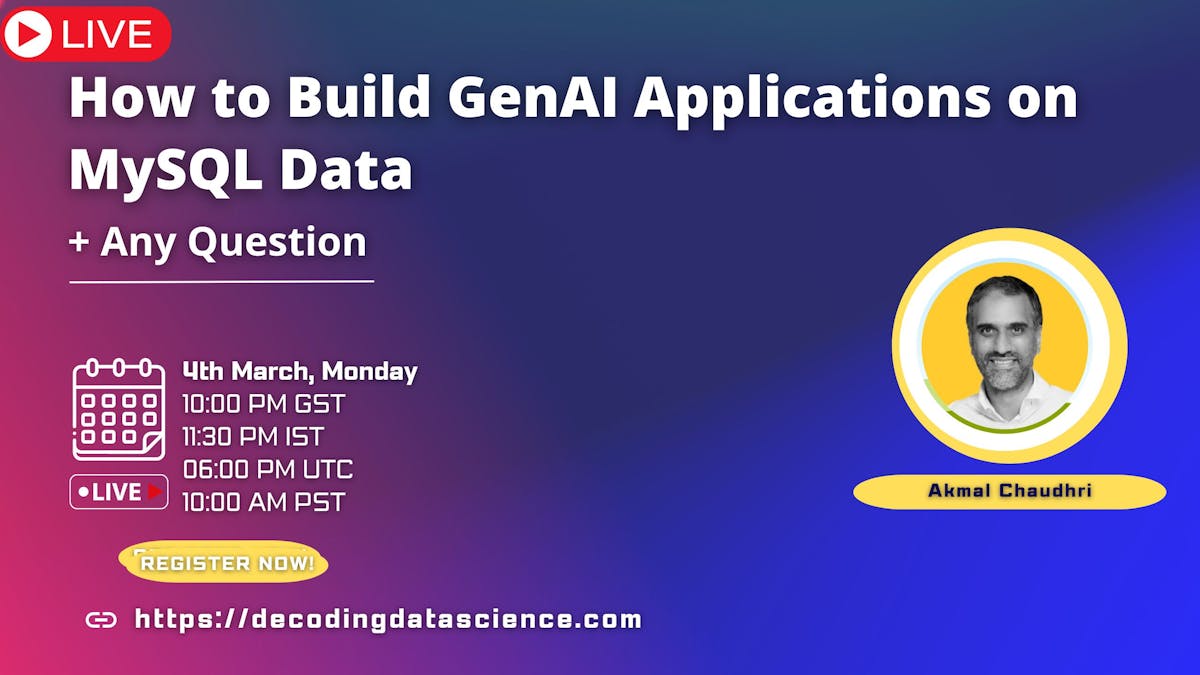 How to Build GenAI Applications on MySQL Data