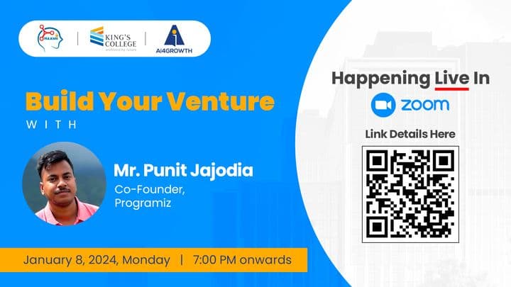 Build Your Venture with Programiz (Mr. Punit Jajodia)