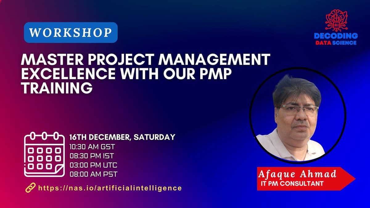 Master Project Management Excellence with our PMP Workshop