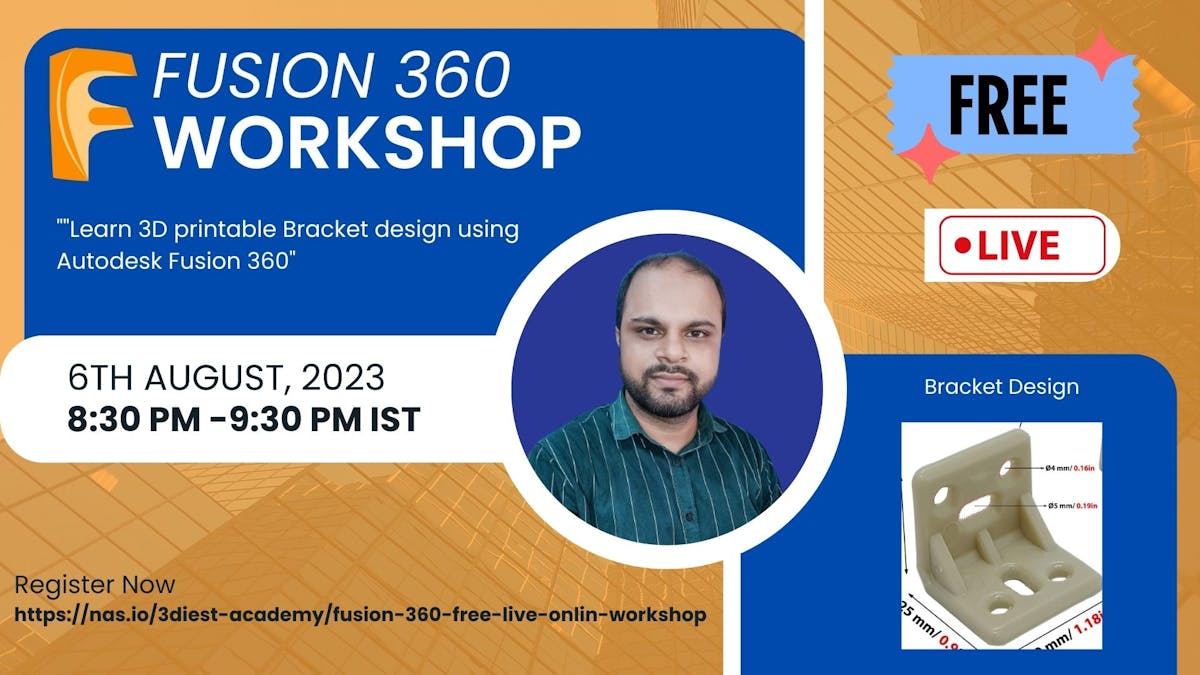 Fusion 360 Free Live online workshop