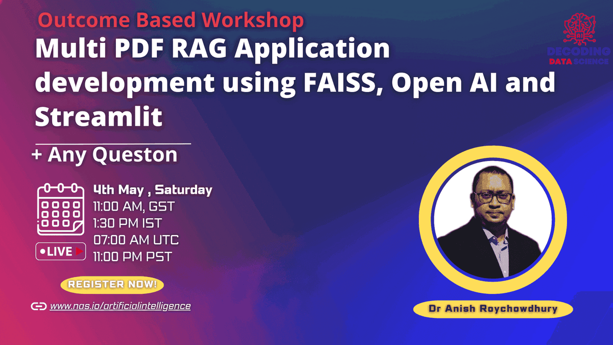 Multi PDF RAG Application development using FAISS, Open AI and Streamlit